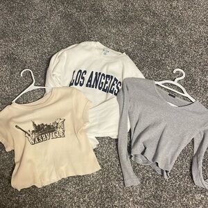 Brandy Melville, bundle of three shirts